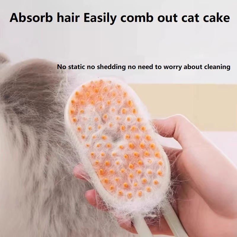 Dog Cat Steam Brush Short Hair Dog Steam Brush for a Cat Pet Comb Car Animal Hair Brush Pet Grooming GSZ06