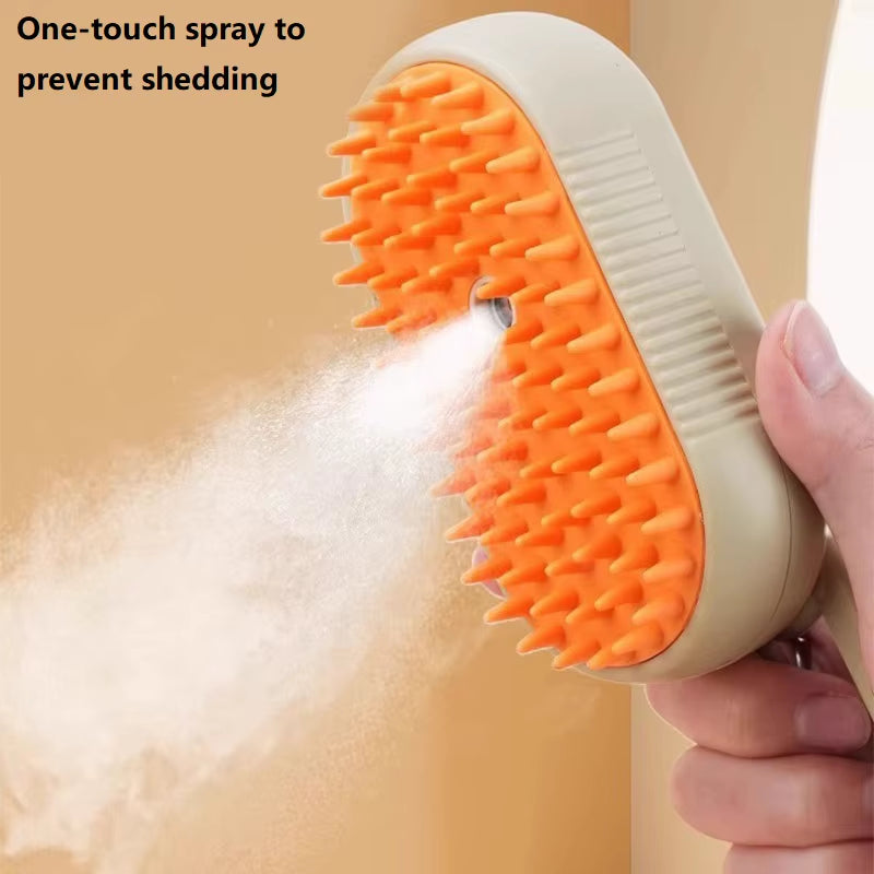Dog Cat Steam Brush Short Hair Dog Steam Brush for a Cat Pet Comb Car Animal Hair Brush Pet Grooming GSZ06