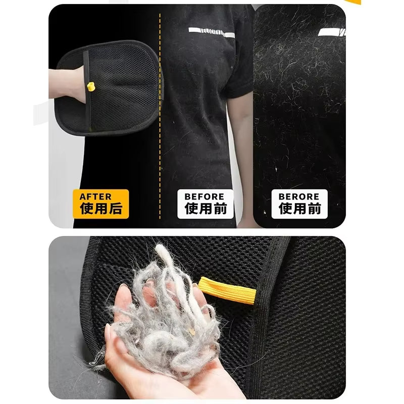 1/2/4PCS Pet Hair Removal Glove for Cats & Dogs Reusable Grooming Gloves anti Static Soft Pet Hair Cleaning Tools for Pet