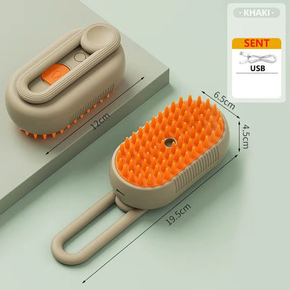 Dog Cat Steam Brush Short Hair Dog Steam Brush for a Cat Pet Comb Car Animal Hair Brush Pet Grooming GSZ06