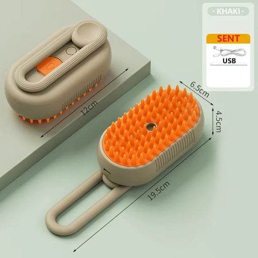 Dog Cat Steam Brush Short Hair Dog Steam Brush for a Cat Pet Comb Car Animal Hair Brush Pet Grooming GSZ06