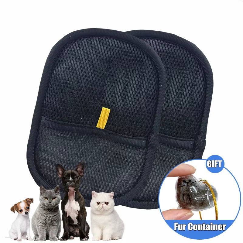 1/2/4PCS Pet Hair Removal Glove for Cats & Dogs Reusable Grooming Gloves anti Static Soft Pet Hair Cleaning Tools for Pet