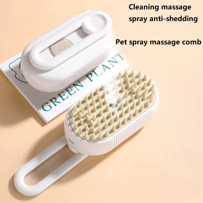 Dog Cat Steam Brush Short Hair Dog Steam Brush for a Cat Pet Comb Car Animal Hair Brush Pet Grooming GSZ06