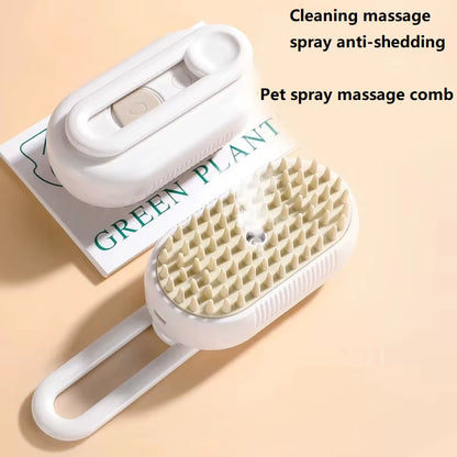 Dog Cat Steam Brush Short Hair Dog Steam Brush for a Cat Pet Comb Car Animal Hair Brush Pet Grooming GSZ06